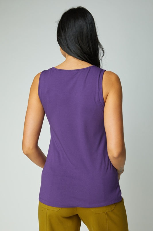 OLIVIA BY HABITAT LAYERING TANK - VIOLET