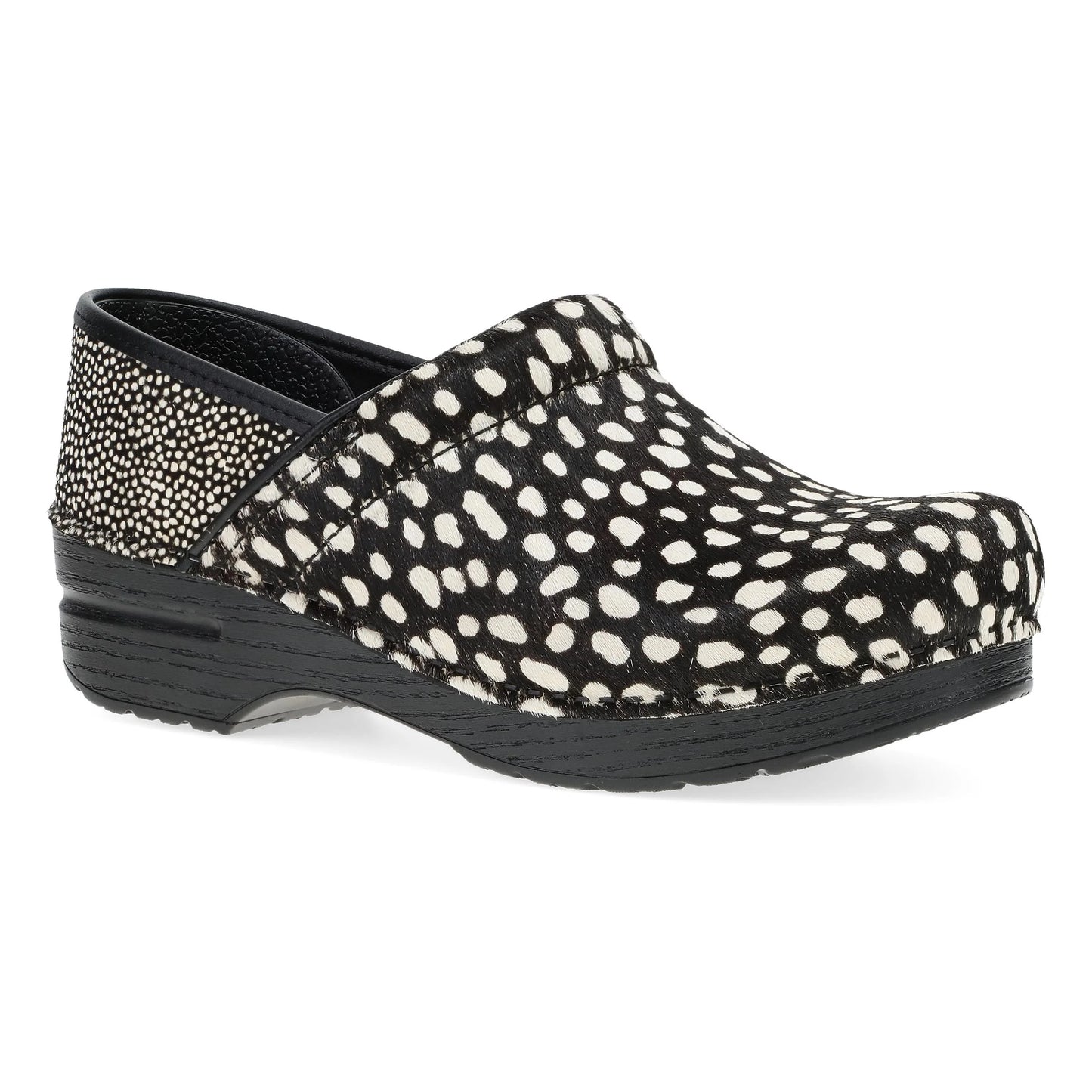 DANSKO PROFESSIONAL - SPOTTED HAIRCALF - BLACK & WHITE