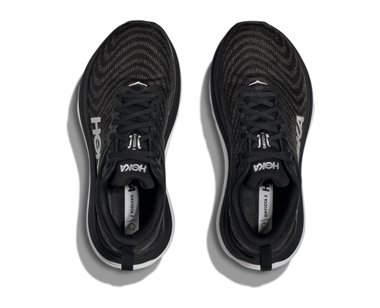 HOKA ONE ONE GAVIOTA 5 - WIDE - BLACK & WHITE - 1134270BWHT