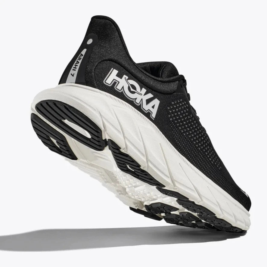 HOKA ONE ONE ARAHI 7  - BLACK & WHITE - 1147851BWHT