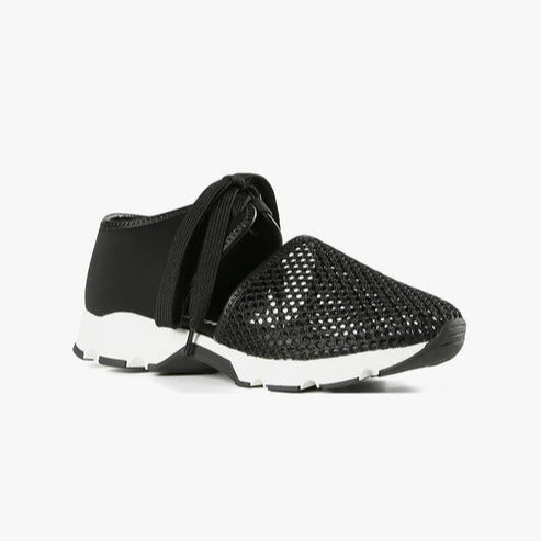 ALL BLACK AMAZING MESH SNEAKER - BLACK