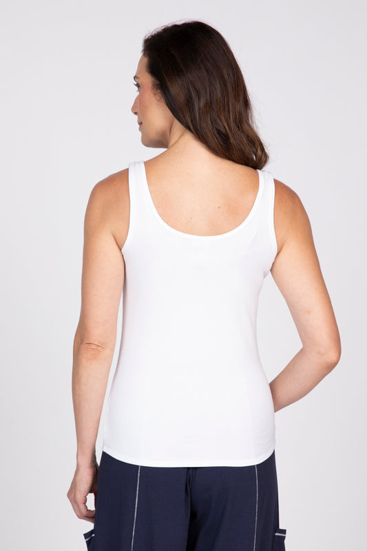 OLIVIA BY HABITAT ESSENTIAL TANK - WHITE