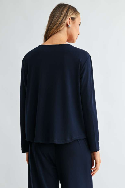 JOH KARY TOP - NAVY BLUE