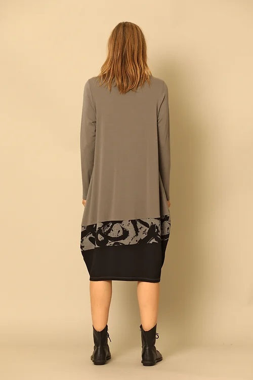 CHALET SAMARA DRESS - BLACK MULTI - M86502BLK