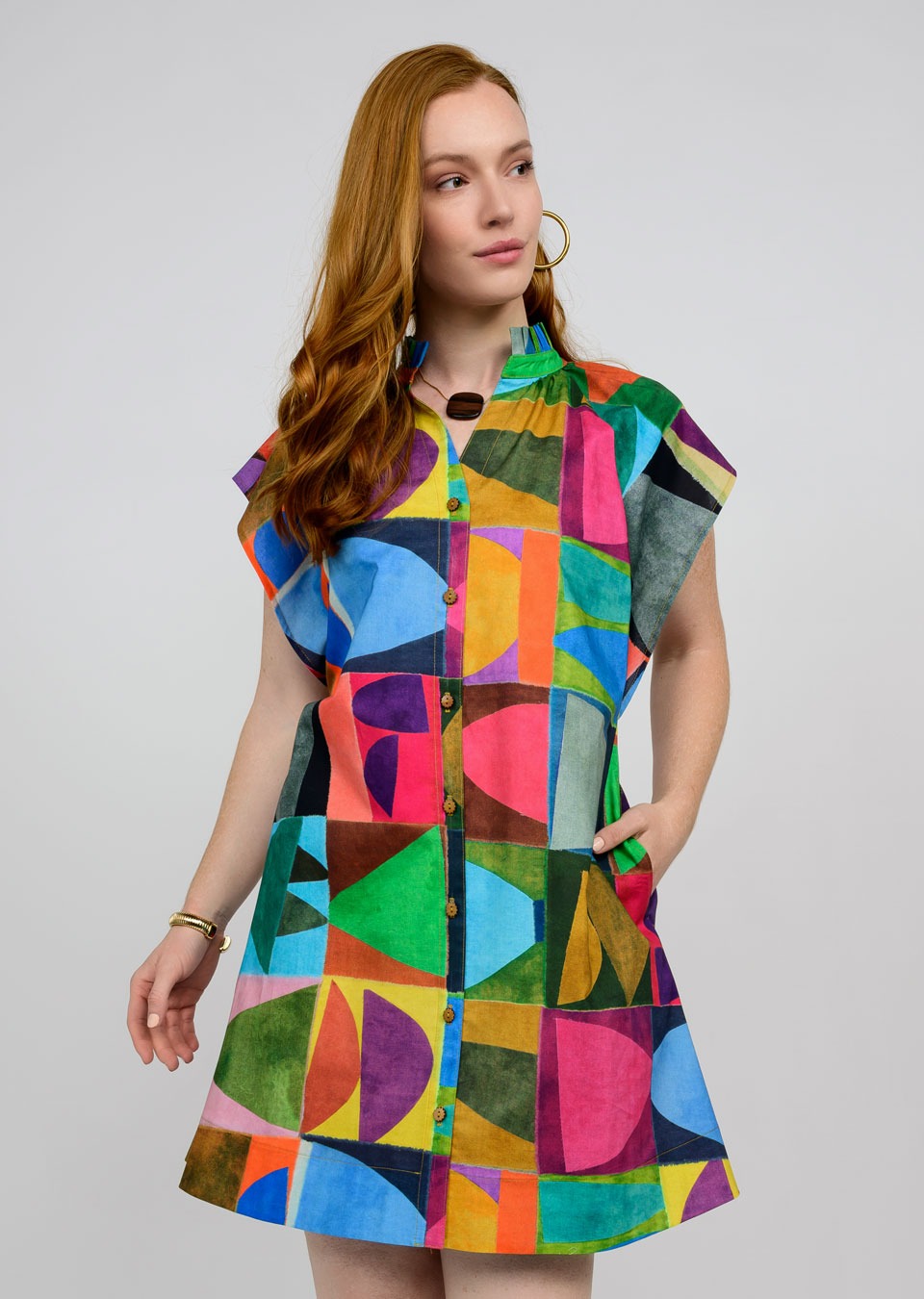 UNCLE FRANK PALETTE STACKS DRESS - MULTI