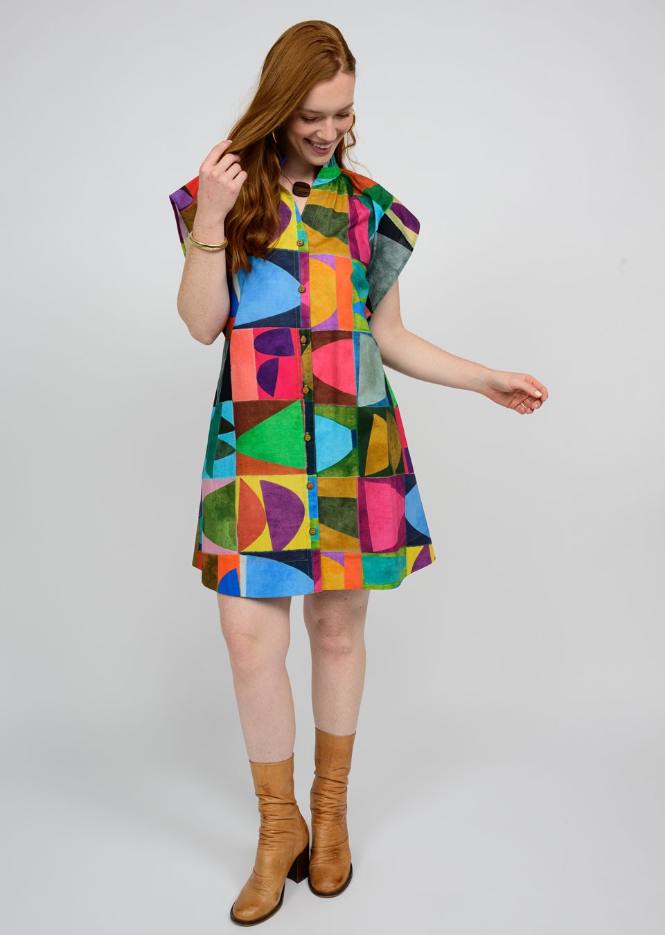 UNCLE FRANK PALETTE STACKS DRESS - MULTI