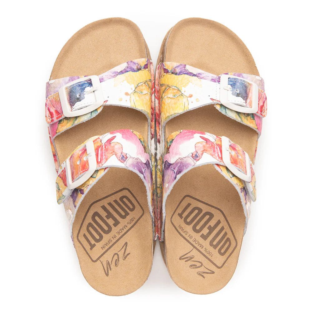 ON FOOT AURORA FLORES - WHITE MULTI