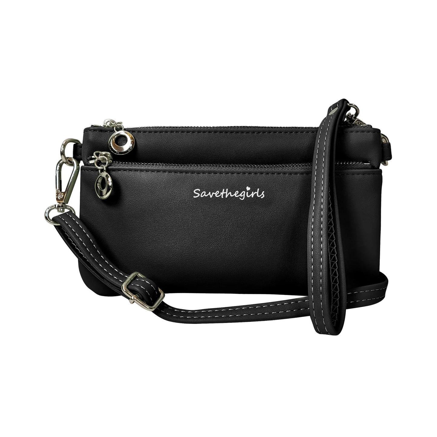 SAVE THE GIRLS BELLA RFID PURSE - BLACK