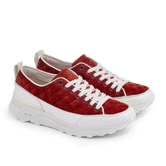 BUSSOLA BRIANNA - BRICK RED SILK SUEDE