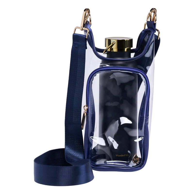 WANDERFULL STADIUM BAG WITH POUCH - NAVY