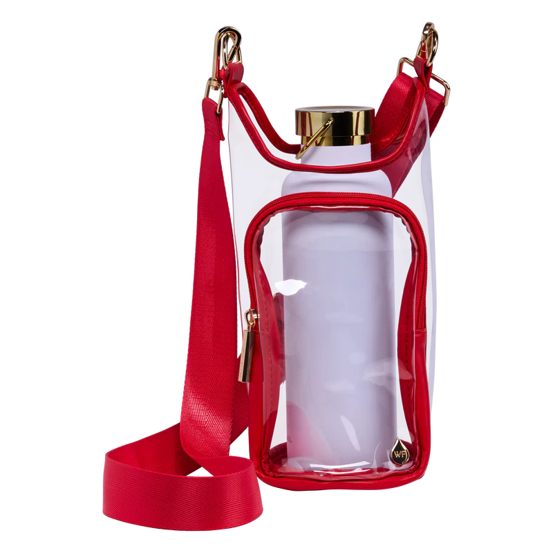 WANDERFULL STADIUM BAG WITH POUCH - RED