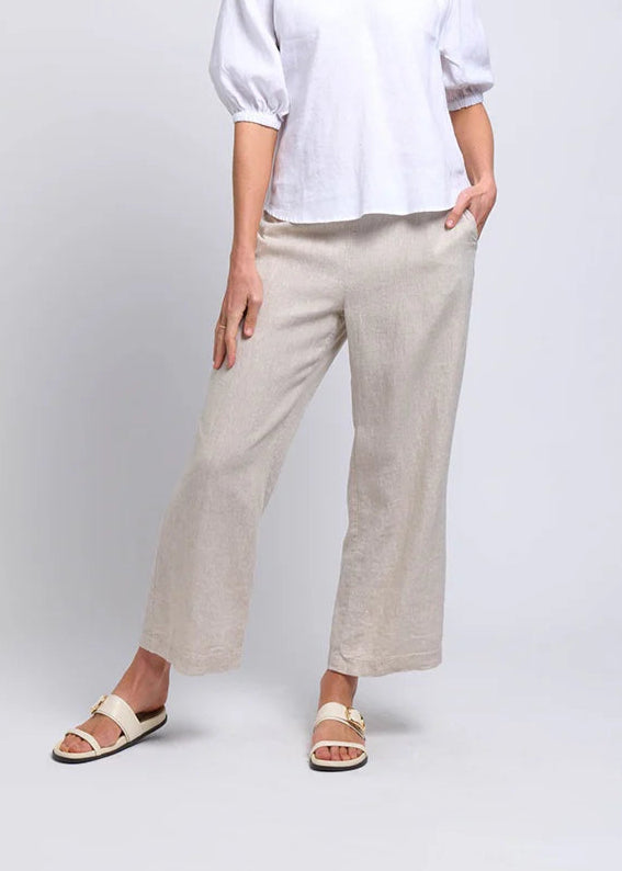 *SALE* FOIL WIDE VARIETY PANT - OAT MILK