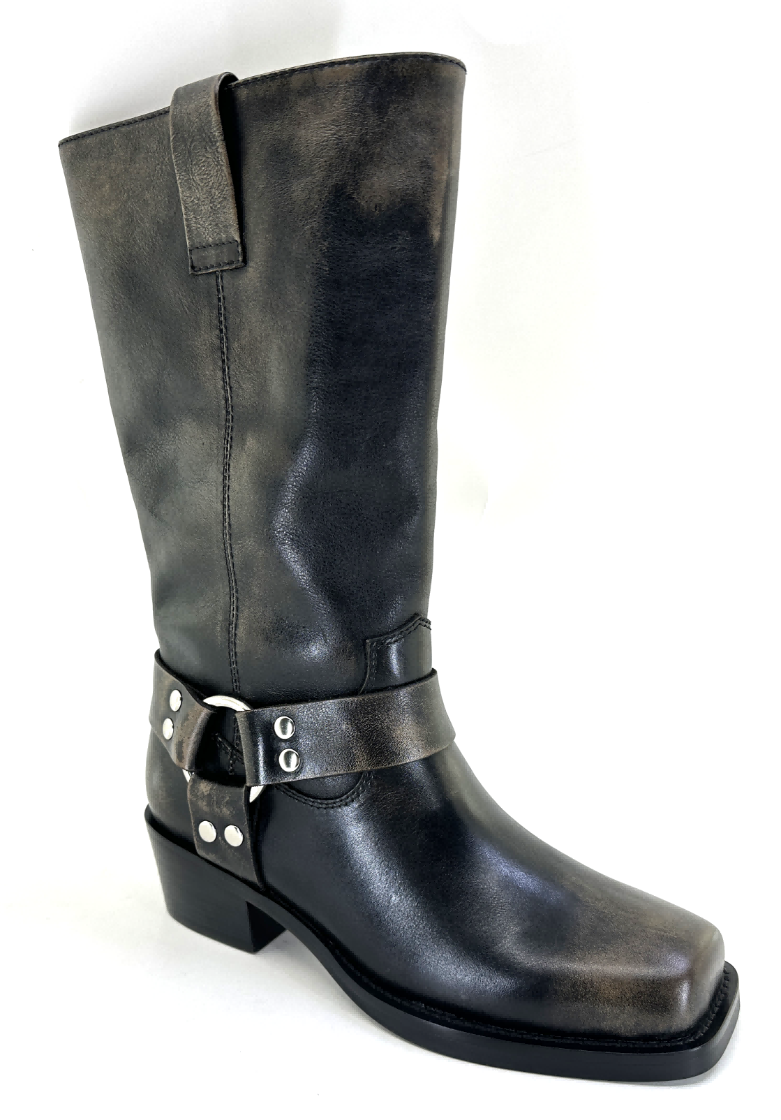 SILENT D HERVEE MOTO BOOT - SMOKEY BLACK
