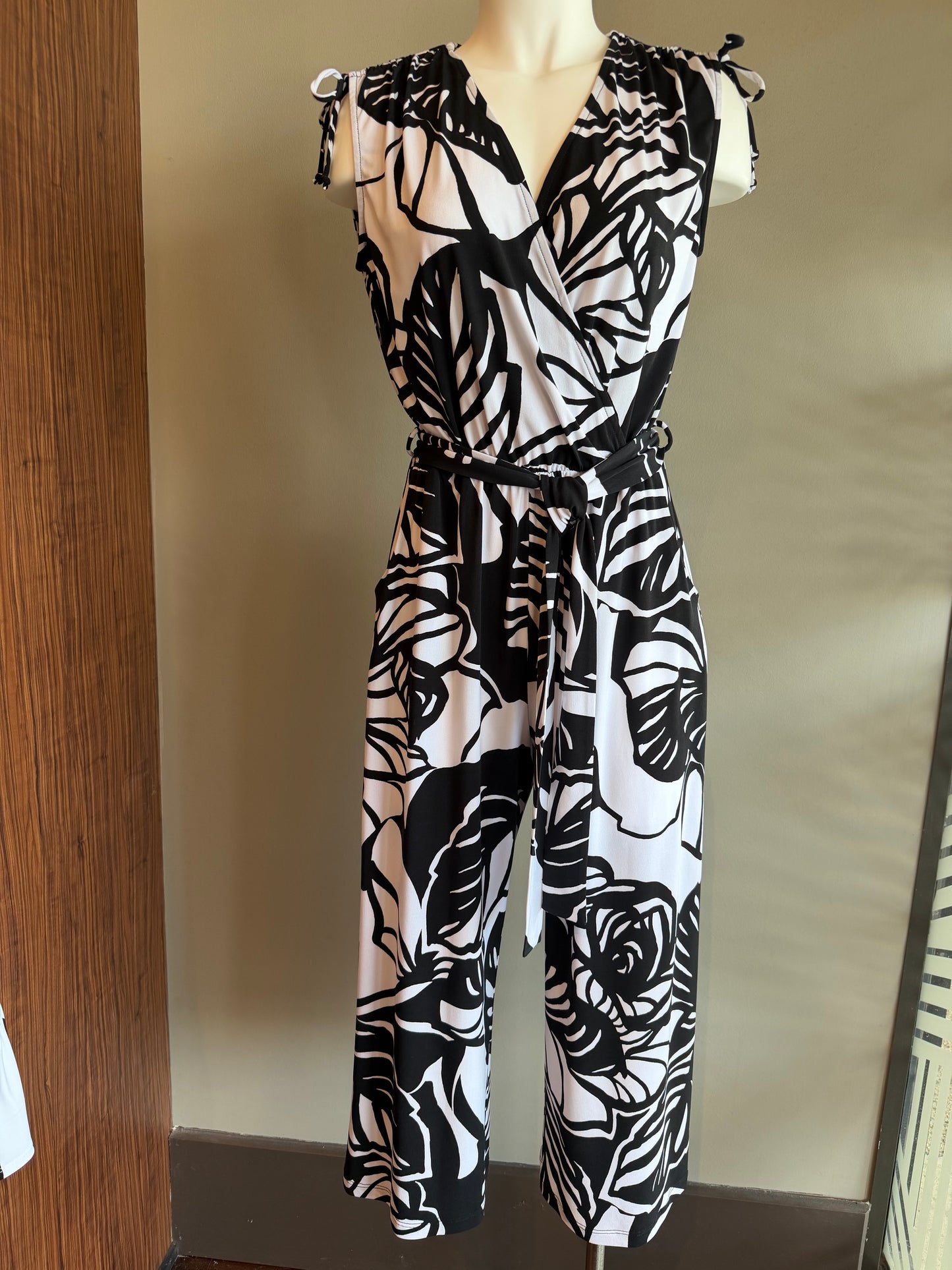 COMPLI K JUMPSUIT - BLACK AND WHITE
