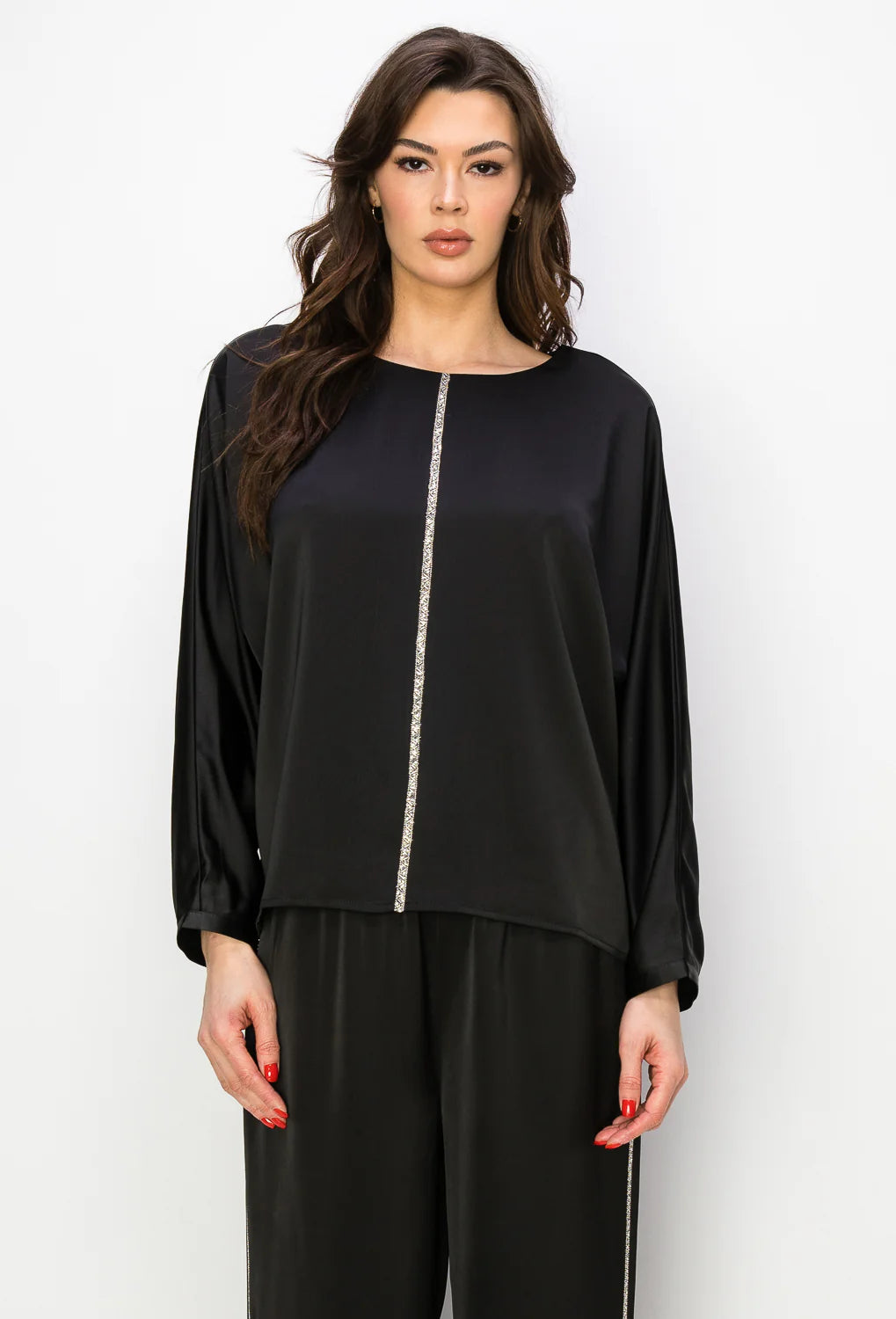 JOH WILMA TOP - BLACK
