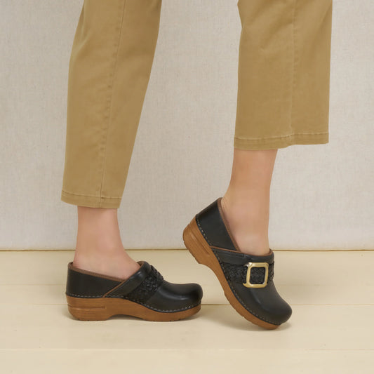 DANSKO PRO BRAIDED CLOG - BLACK