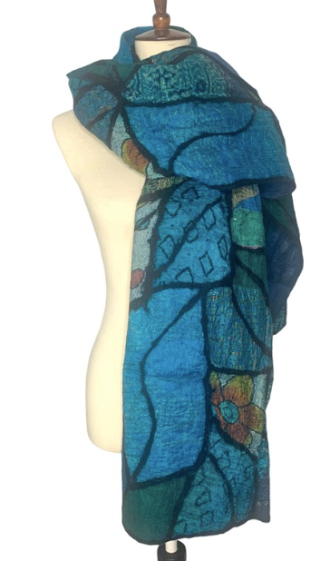 POMEGRANATE MOON PATCHWORK - BLUE