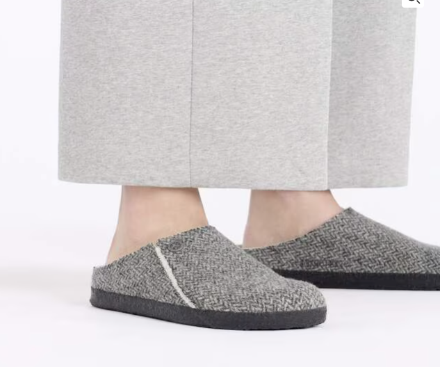 BIRKENSTOCK ZERMAT SHEARLING - HERRINGBONE GREY