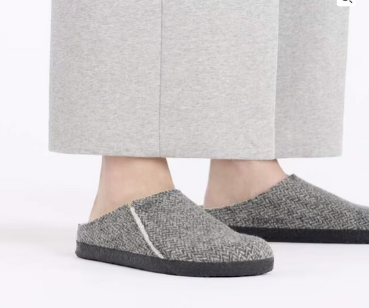 BIRKENSTOCK ZERMAT SHEARLING - HERRINGBONE GREY