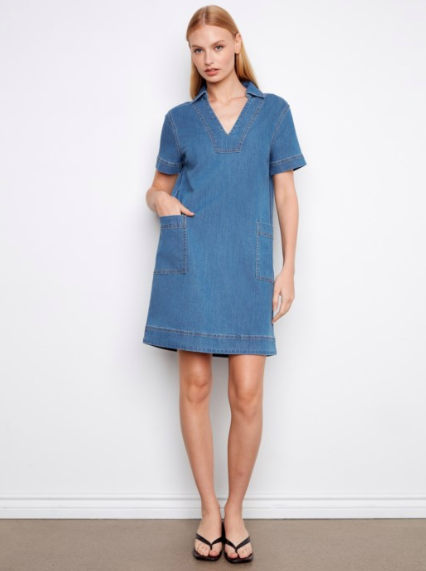 CHARLIE B DENIM DRESS - DENIM