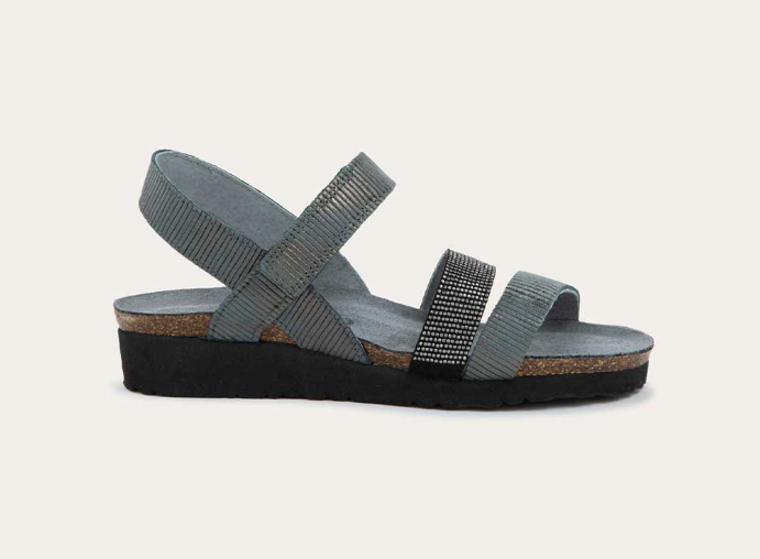 NAOT KRISTA - GRAPHITE STRIPED SUEDE