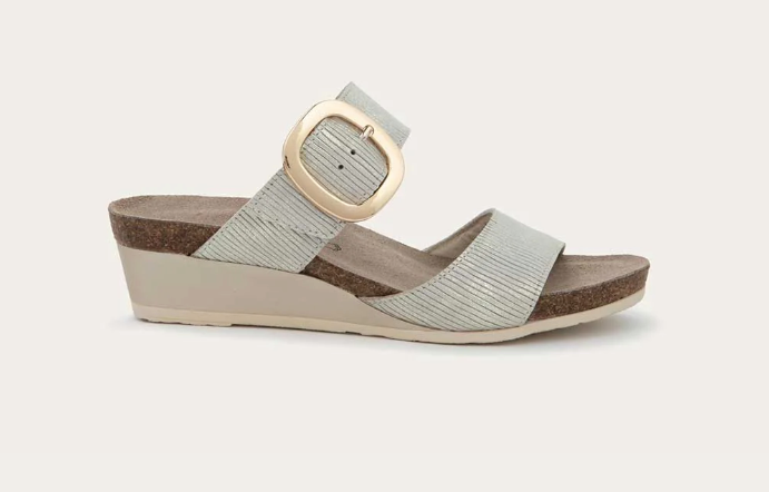 NAOT MAGIC - PLATINUM STRIPED SUEDE