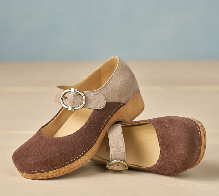 DANSKO BONNY MARY JANE - CHOCOLATE AND TAUPE