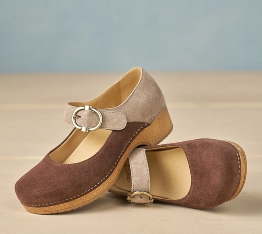 DANSKO BONNY MARY JANE - CHOCOLATE AND TAUPE