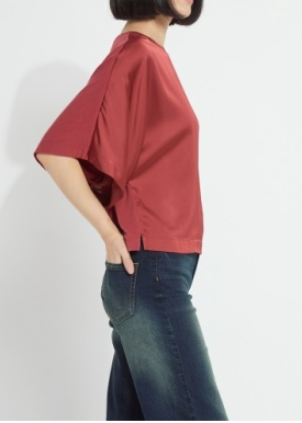 LYSSE MIXED MEDIA DOLMAN - GINGER