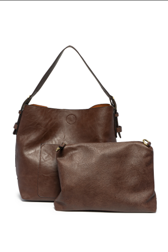 JOY SUSAN CLASSIC HOBO - UMBER BROWN