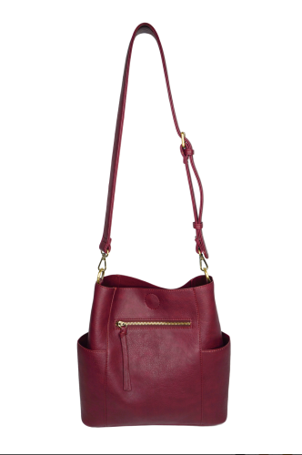 JOY SUSAN KALEIGH BUCKET - GARNET