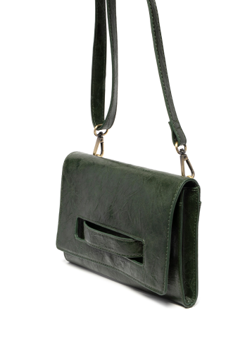 JOY SUSAN CATERINA HANDLE - DEEP FOREST GREEN