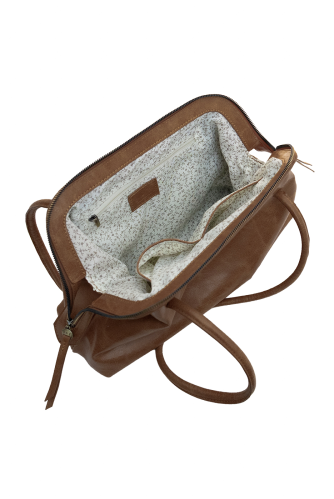 JOY SUSAN LOUISE DOCTOR SHOULDER BAG - CHOCOLATE