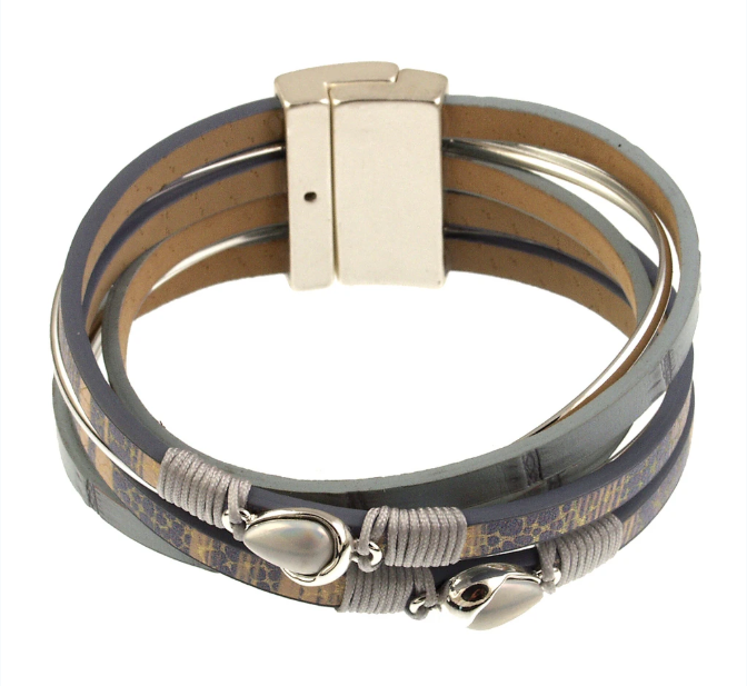 ORIGIN JEWELRY BRACELET - SILVER AND MATT SILVER