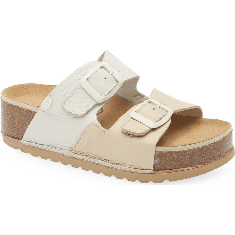 ON FOOT SEATTLE SANDAL - BEIGE & WHITE