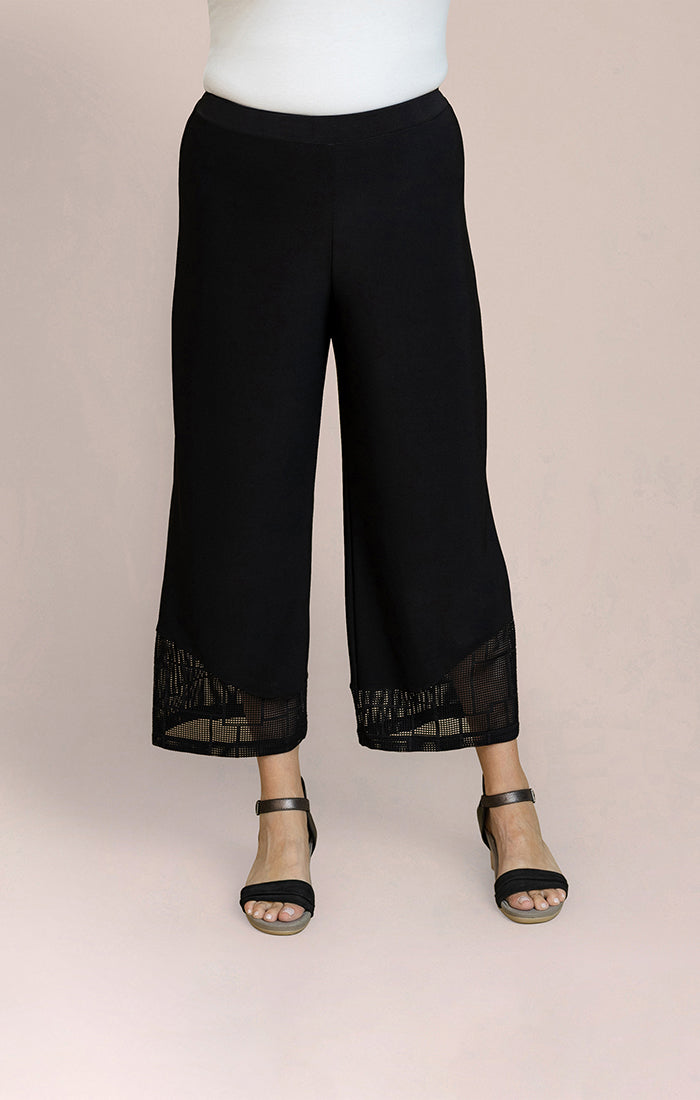 SYMPLI MESH MIX SHADOW PANT - BLACK