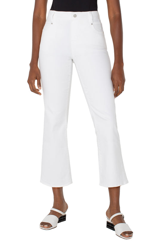 *SALE* LIVERPOOL GIA GLIDER CROP FLARE - WHITE