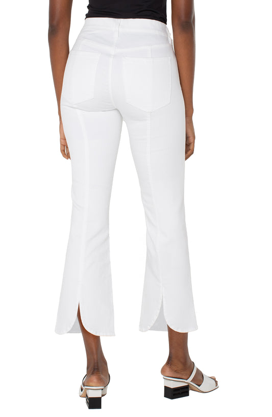 *SALE* LIVERPOOL GIA GLIDER CROP FLARE - WHITE