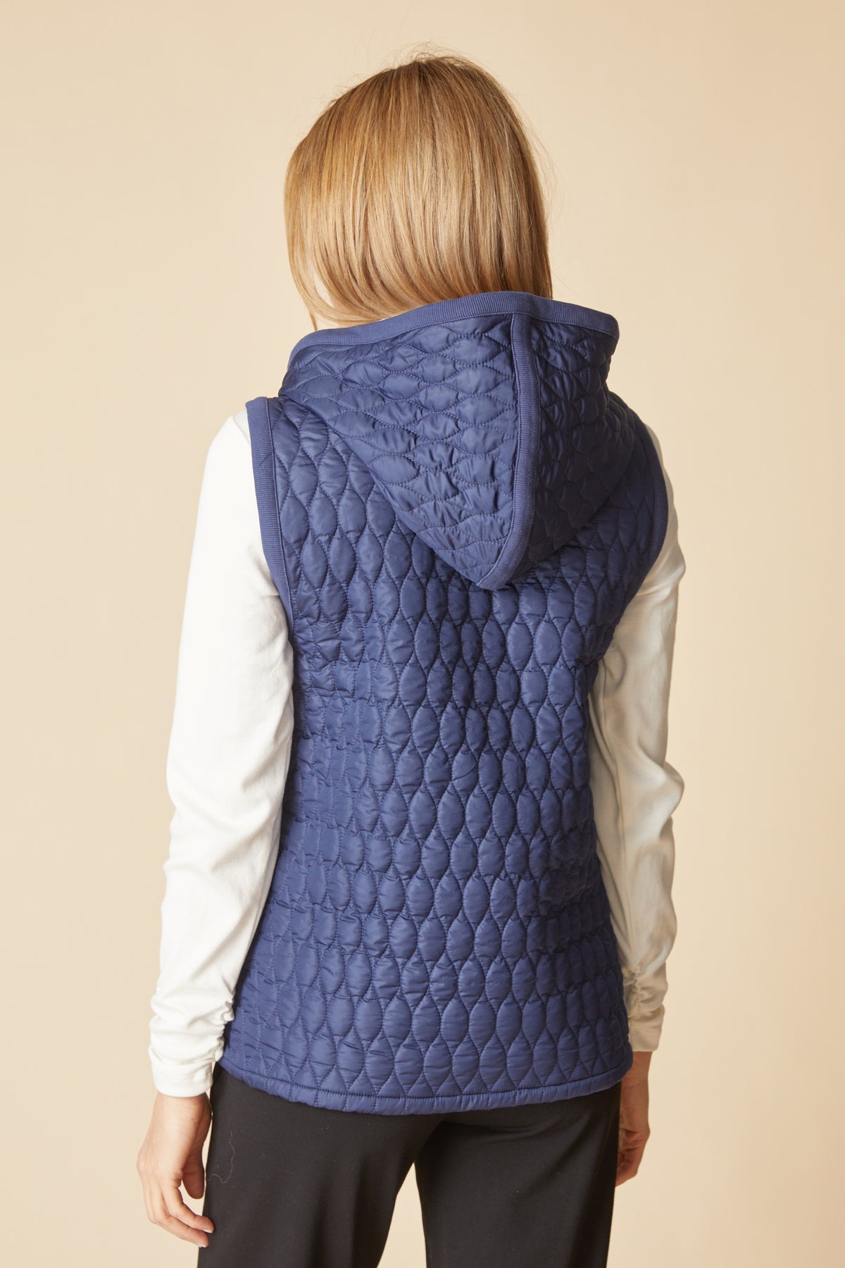 HABITAT DOUBLE FACED QUILTS ZIP - NAVY
