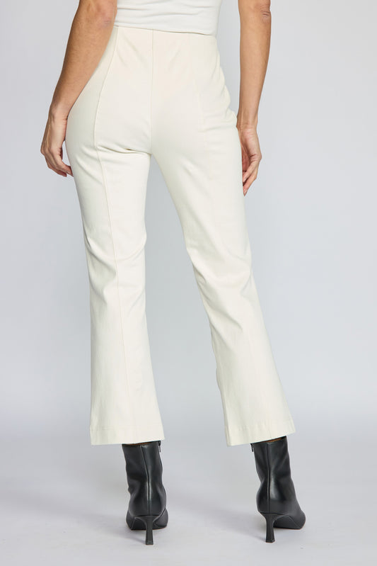 OLIVIA BY HABITAT KNIT DENIM KICK FLARE - IVORY