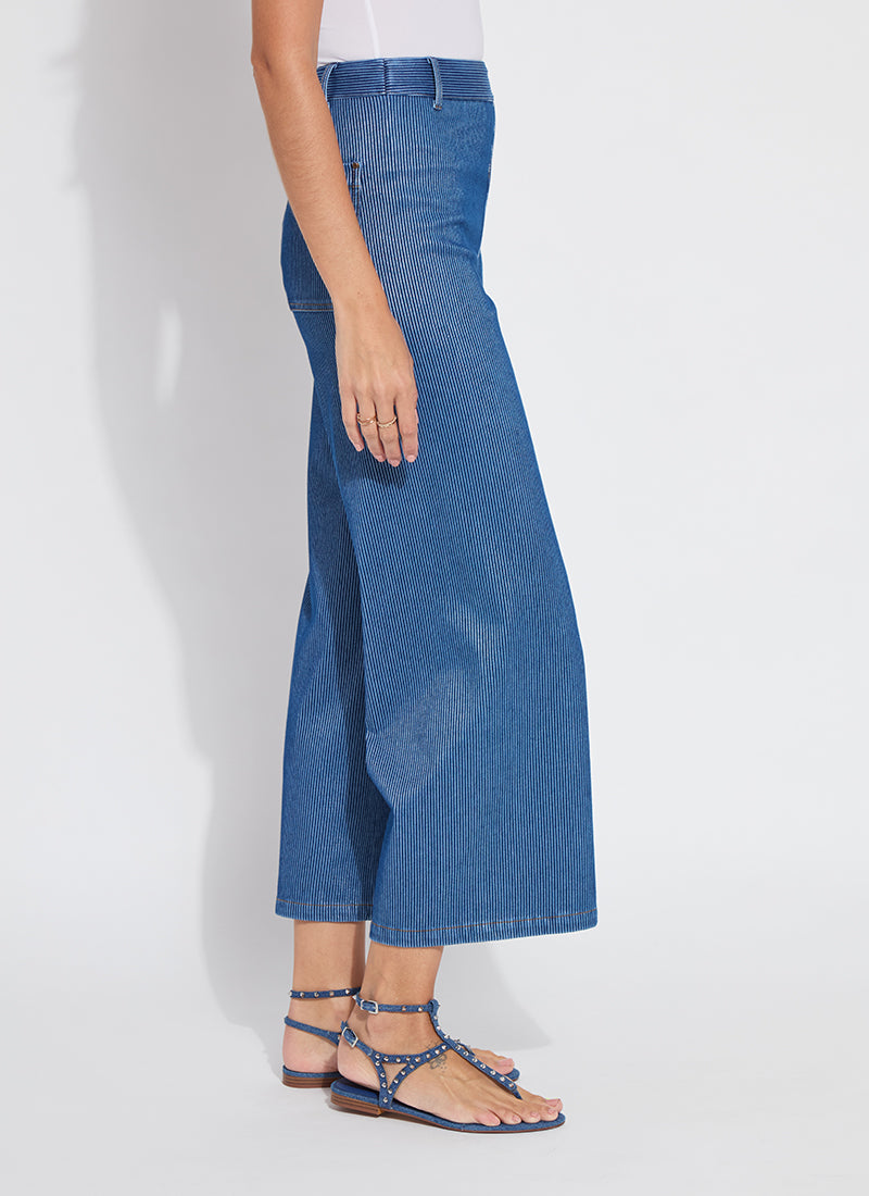 LYSSE ERIN HI WAIST WIDE LEG JEAN - DENIM