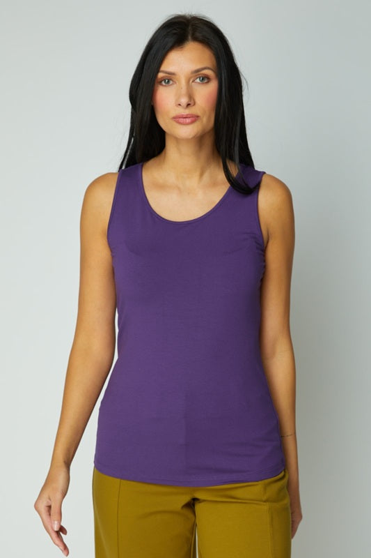 OLIVIA BY HABITAT LAYERING TANK - VIOLET