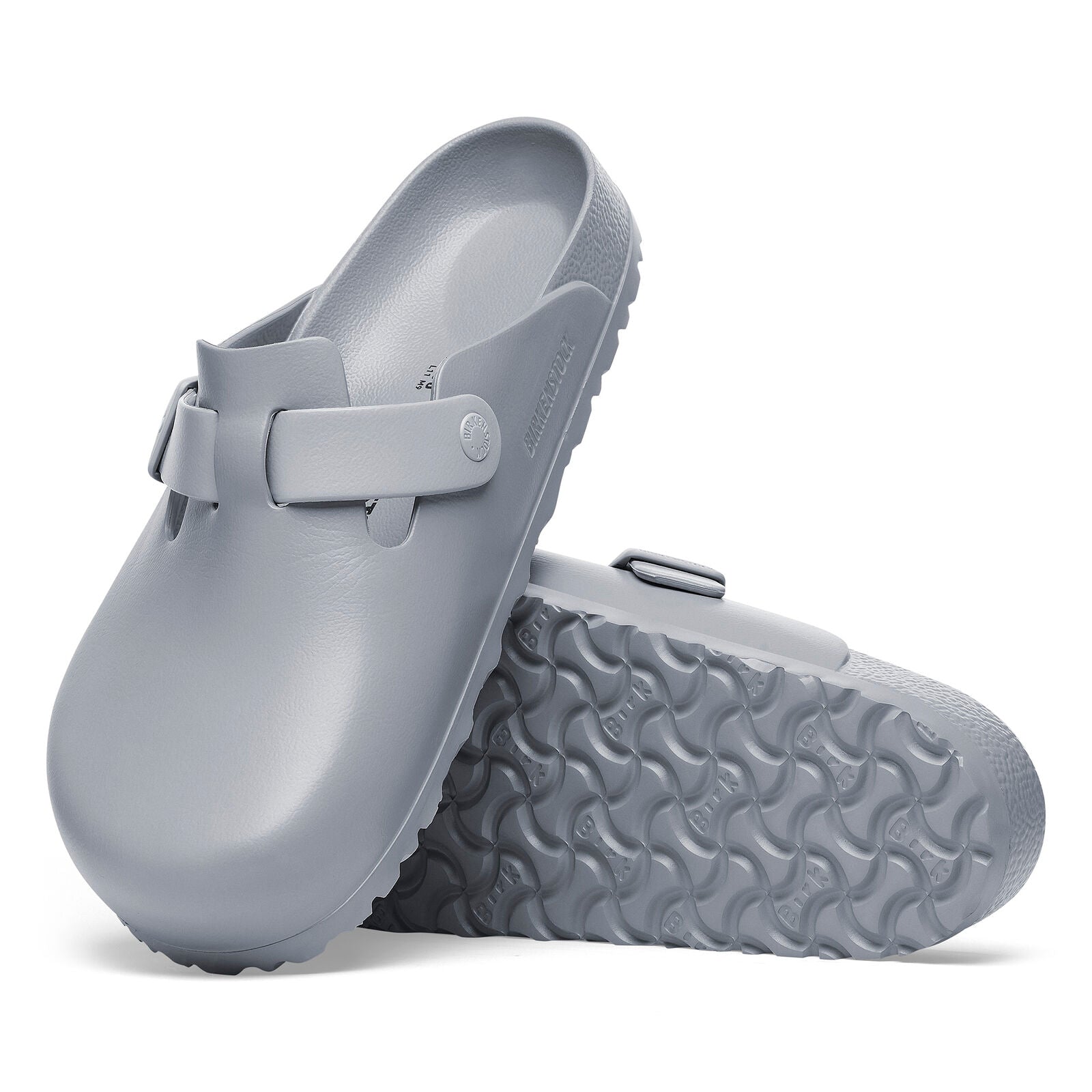 BIRKENSTOCK BOSTON EVA STONE - GREY – Kaufman Shoes
