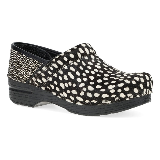 DANSKO PROFESSIONAL - SPOTTED HAIRCALF - BLACK & WHITE