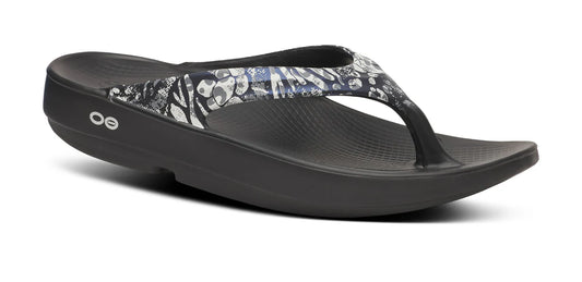 OOFOS OOLALA LIMITED SANDAL - BLACK MULTI