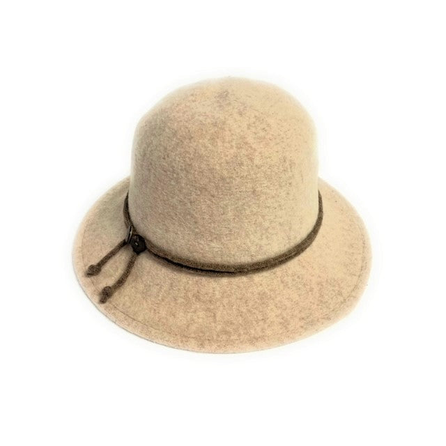 SHIHREEN WOOL BRIM HAT - OATMEAL