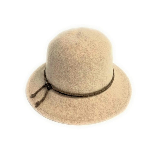 SHIHREEN WOOL BRIM HAT - OATMEAL