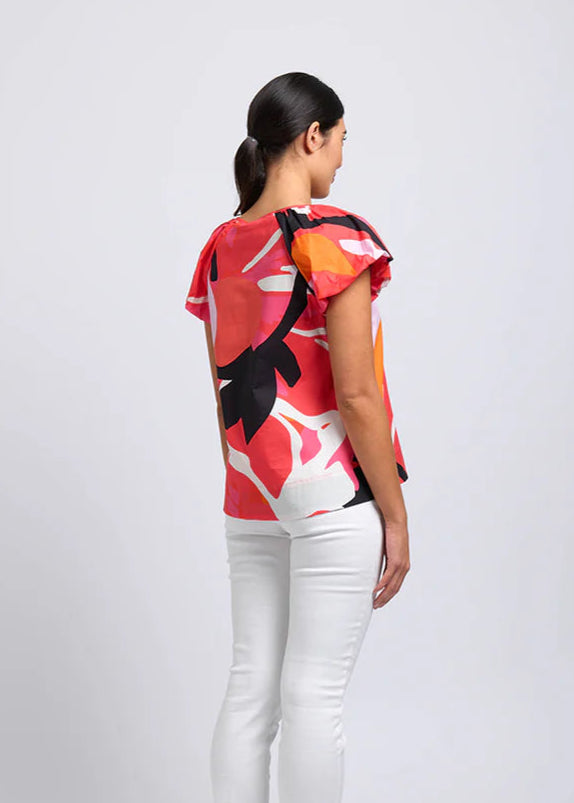 FOIL DRESS IS MORE TOP - PINK MULTI