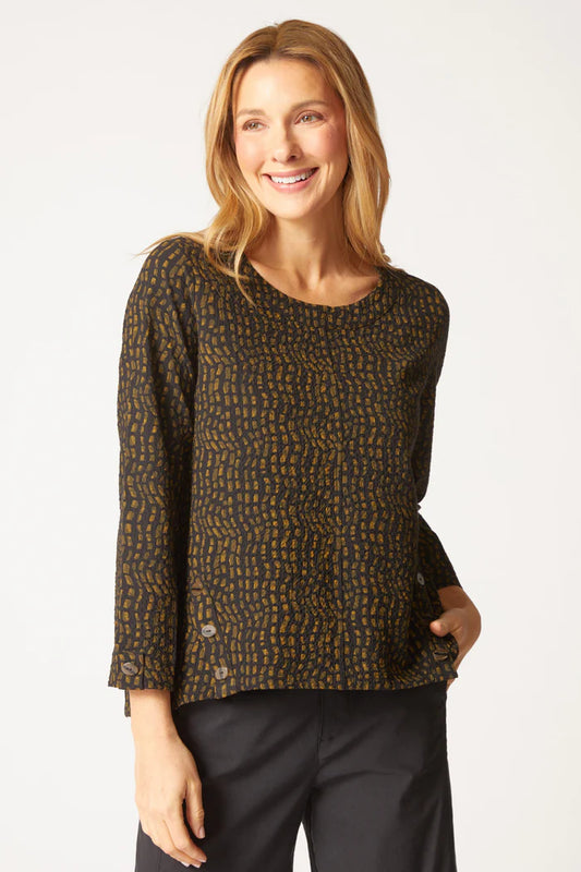 HABITAT BUTTON PLACKET PULLOVER - GREEN