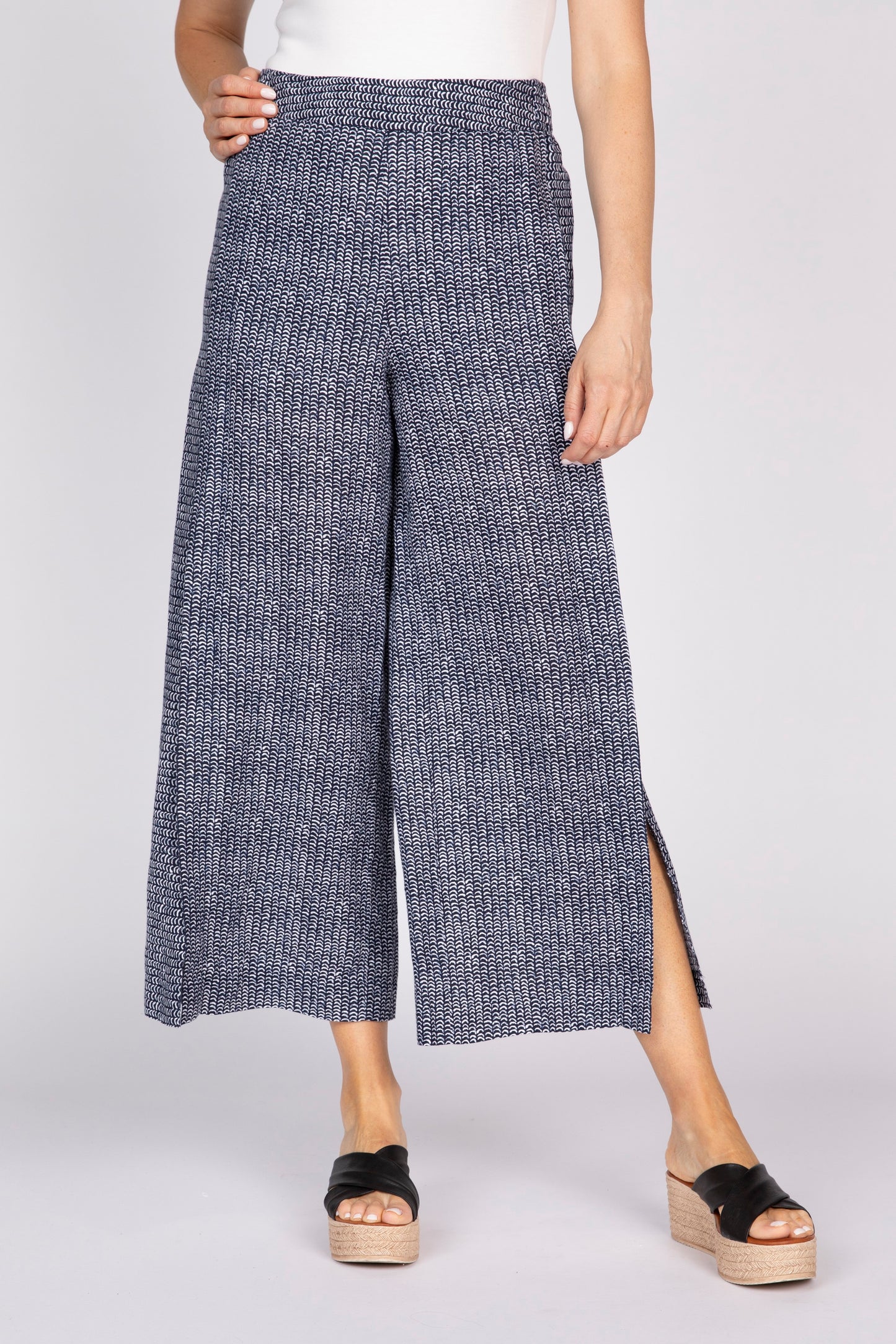 OLIVIA BY HABITAT GEMMA FLOOD PANT - NAVY